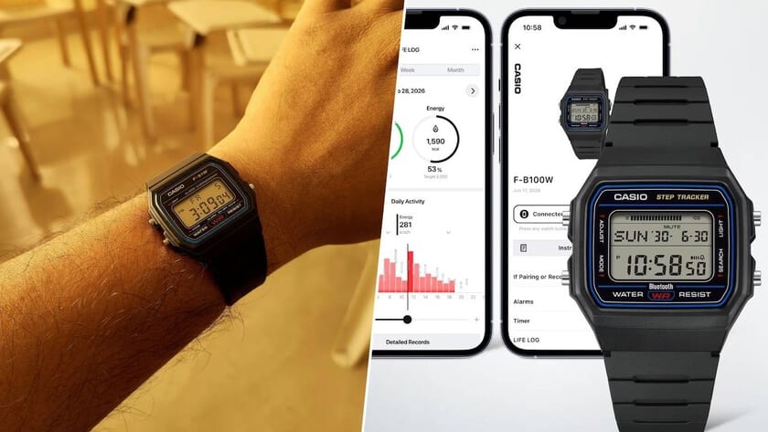 Fotografía que ilustra la noticia: Casio F-B100W: un smartwatch minimalista con Bluetooth que apuesta por la sencillez y la autonomía