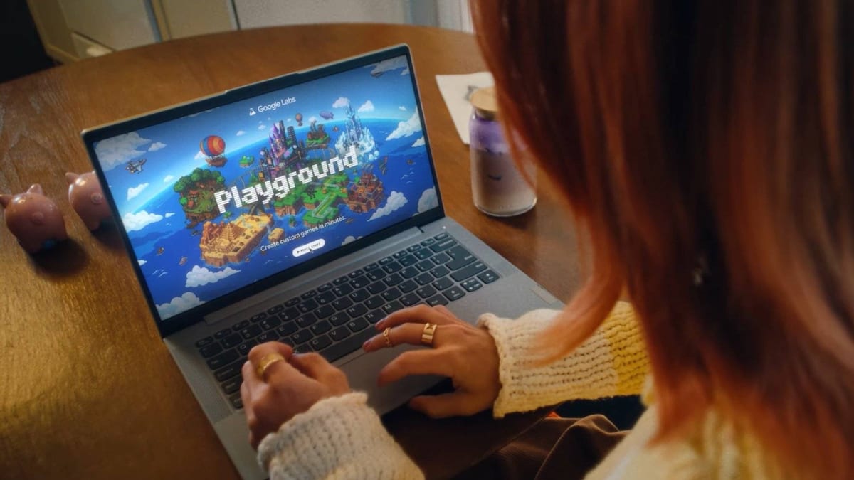 Fotografía que ilustra la noticia: Google Playground: la plataforma que crea videojuegos con IA a partir de un prompt