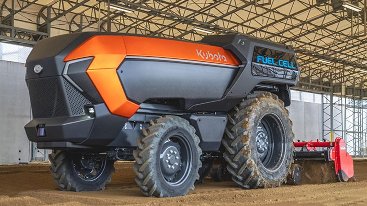 Fotografía que ilustra la noticia: Kubota presenta un tractor autónomo de hidrógeno ante la crisis de relevo generacional en el campo japonés
