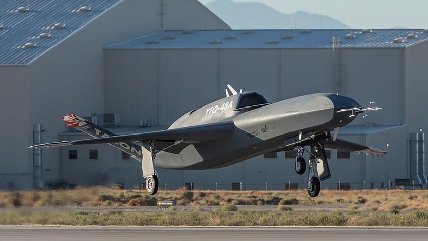 Fotografía que ilustra la noticia: Northrop Grumman completa el primer vuelo autónomo de su dron Talon Blue y presiona en la carrera de los 'aviones de compañía'